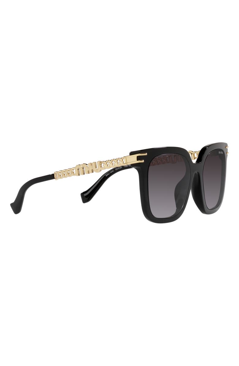 Miu Miu 55mm Gradient Pillow Sunglasses, Alternate, color,