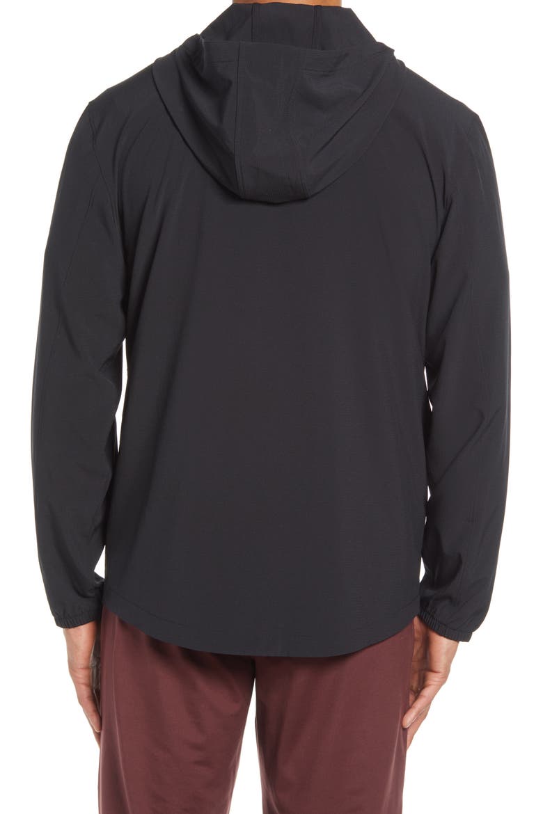 Trophy Lightweight Hooded Jacket, Alternate, color, BLACK