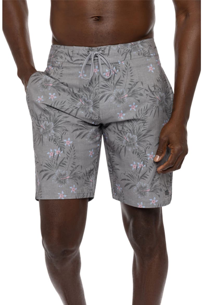Western Way Board Shorts, Main, color, HEATHER SLEET