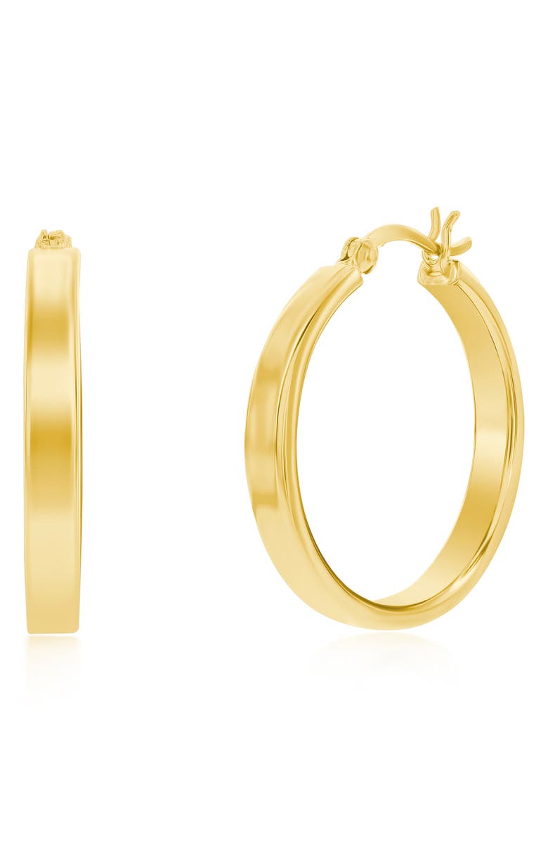 SIMONA Polished Hoop Earrings, Main, color, Gold