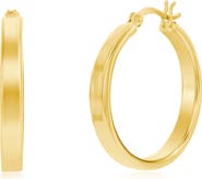 SIMONA Polished Hoop Earrings