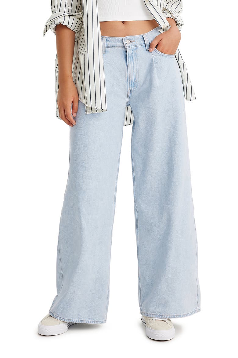 Baggy Wide Leg Dad Jeans, Main, color, NEVER GOING TO CHANGE