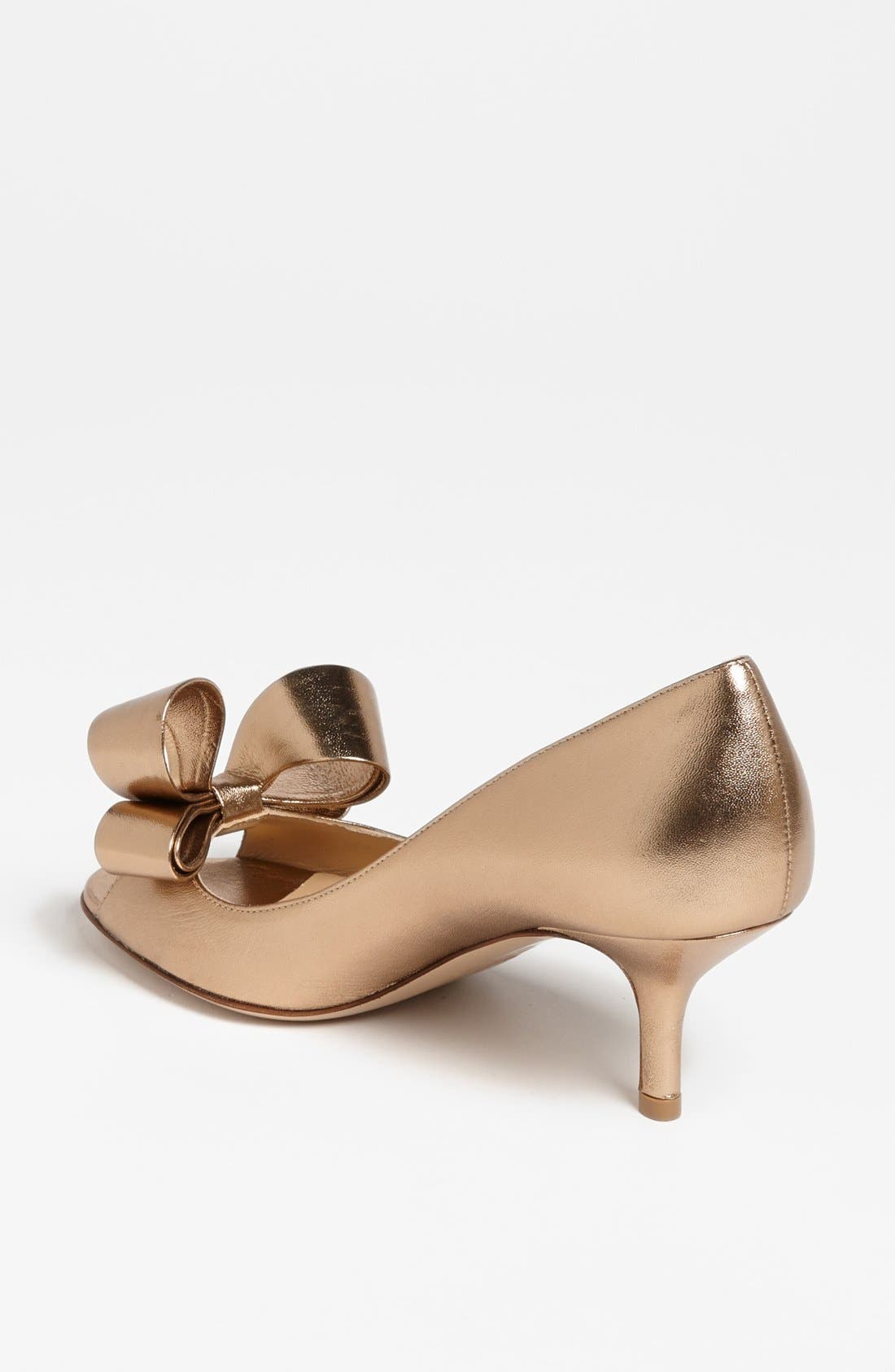Valentino Garavani Metallic Nappa Couture Bow Pump, Alternate, color, 