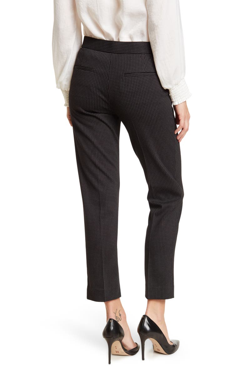 Amanda & Chelsea Amanda Windowpane Slim Fit Ankle Pants, Alternate, color, 