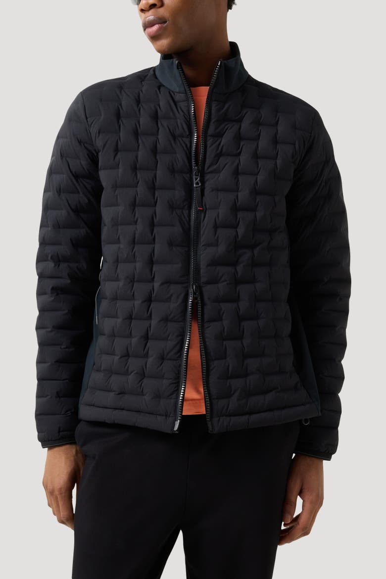 Lightweight Down Jacket Gray, Alternate, color, Black