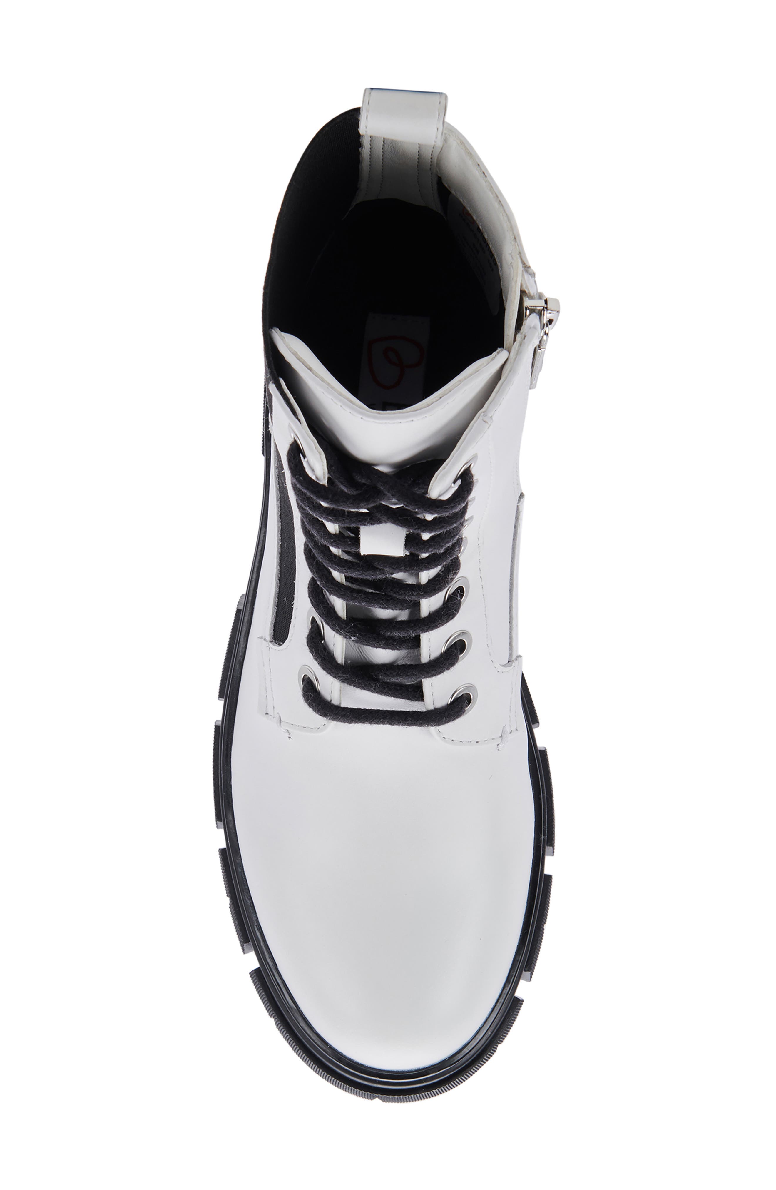 Parker Waterproof Combat Boot, Alternate, color, WHITE LEATHER