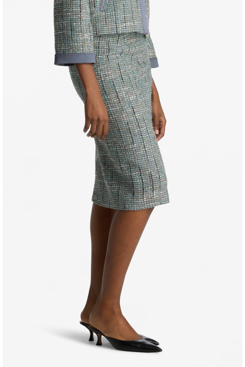 Metallic Tweed Skirt, Alternate, color, SLATE MULTI