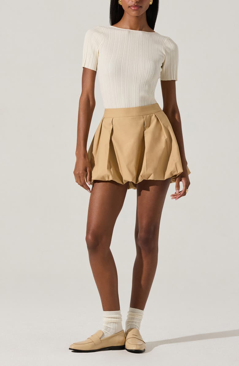 ASTR the Label Nikola Short Sleeve Sweater, Alternate, color, Vanilla