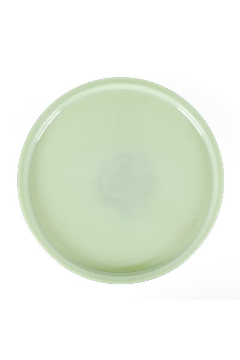 Highbrook Jadeite Glass Cake Stand with Glass Dome, Alternate, color, Jadeite Green