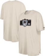 New Era Men's New Era  Cream Oakland Raiders Third Down Big & Tall Historic T-Shirt