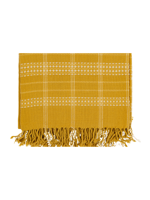 Tuscany Yellow Handwoven Bedspread