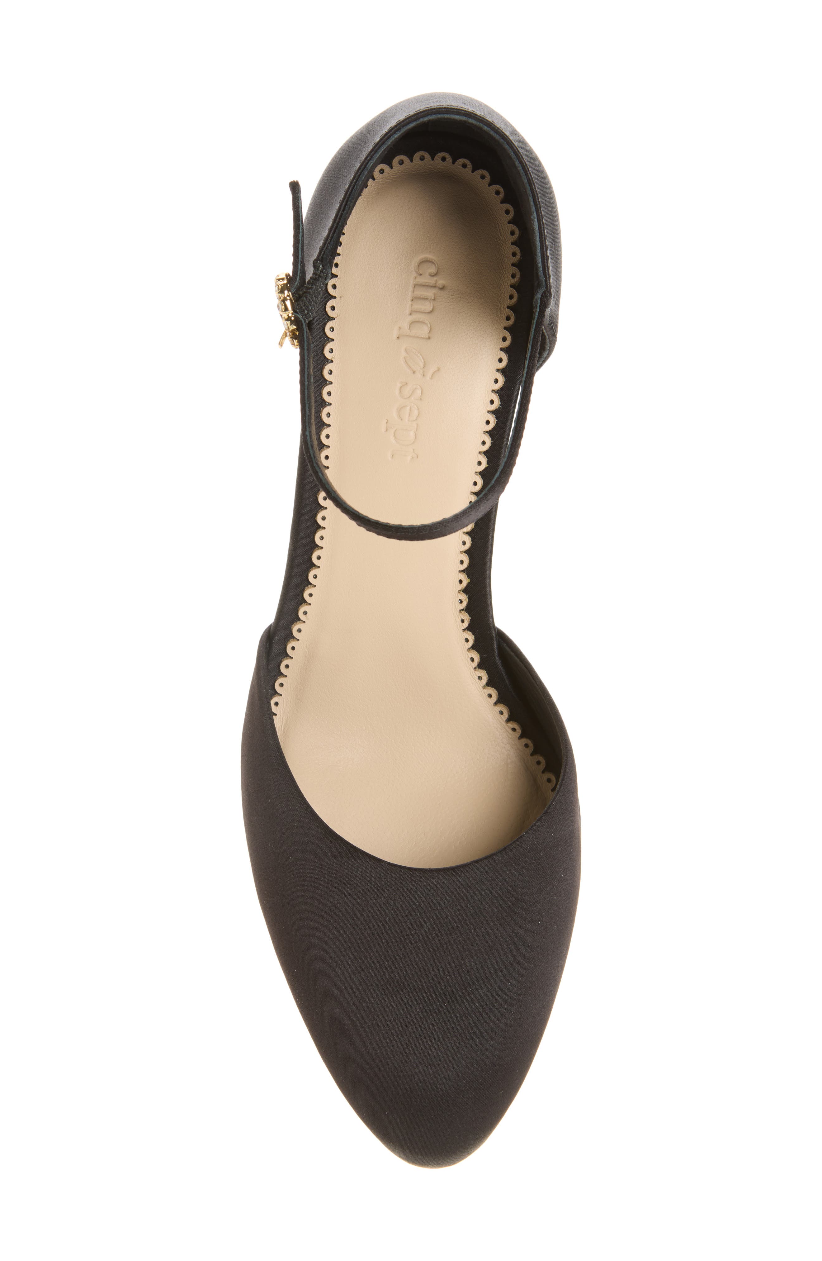 Mariana Satin Pump, Alternate, color, BLACK