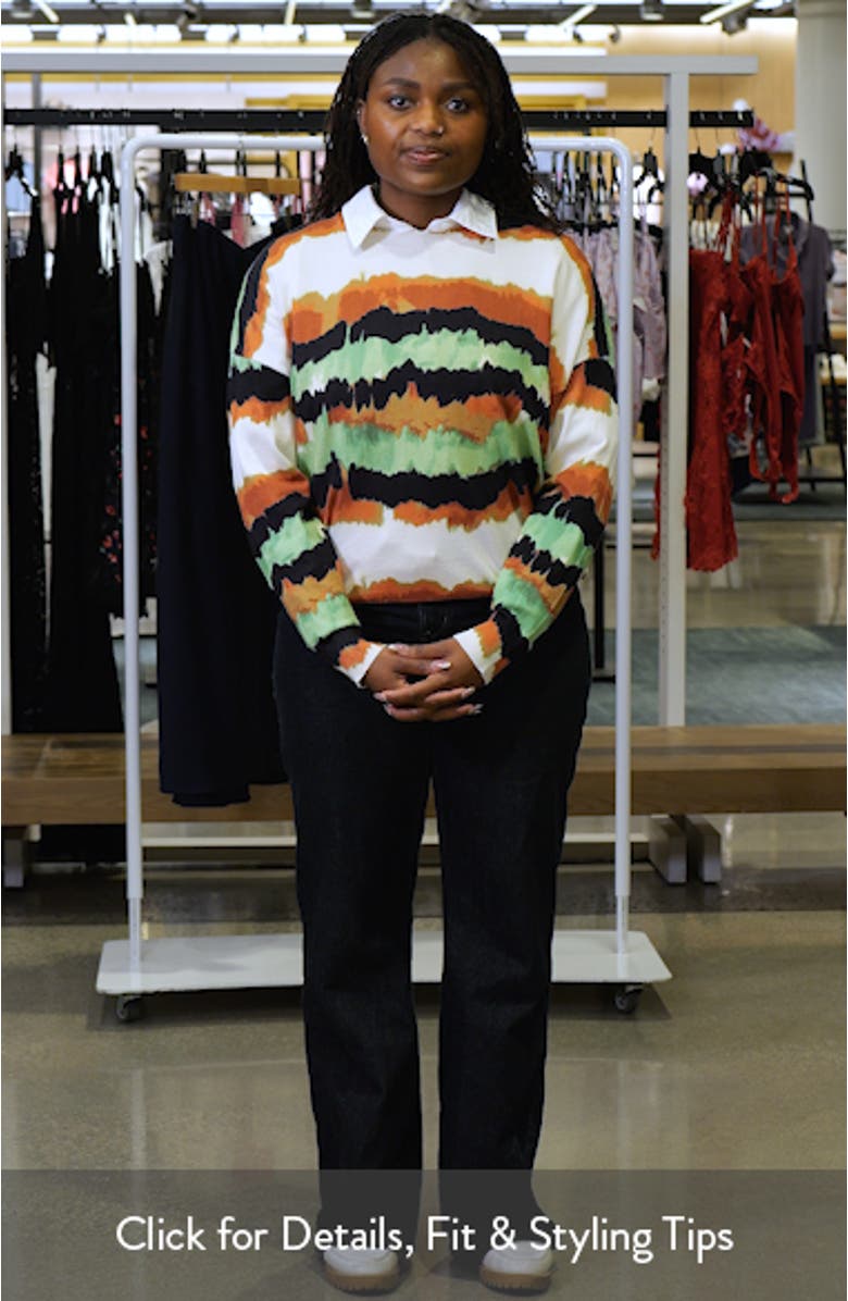 Royce Abstract Oversize Sweater, sales video thumbnail