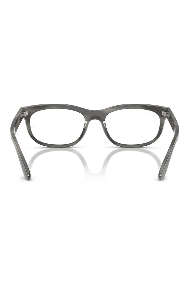 54mm Pillow Optical Glasses, Alternate, color, BROWN STRIPED GREEN
