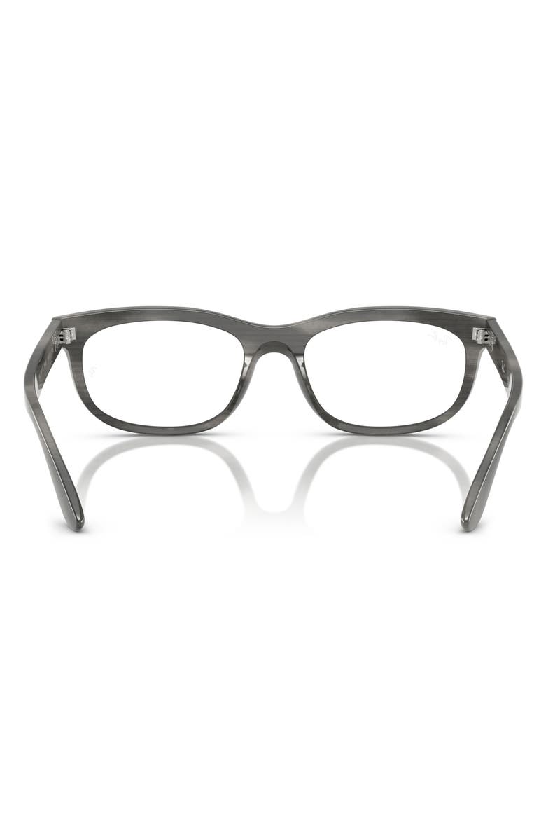 Ray-Ban 54mm Pillow Optical Glasses, Alternate, color, Brown Striped Green