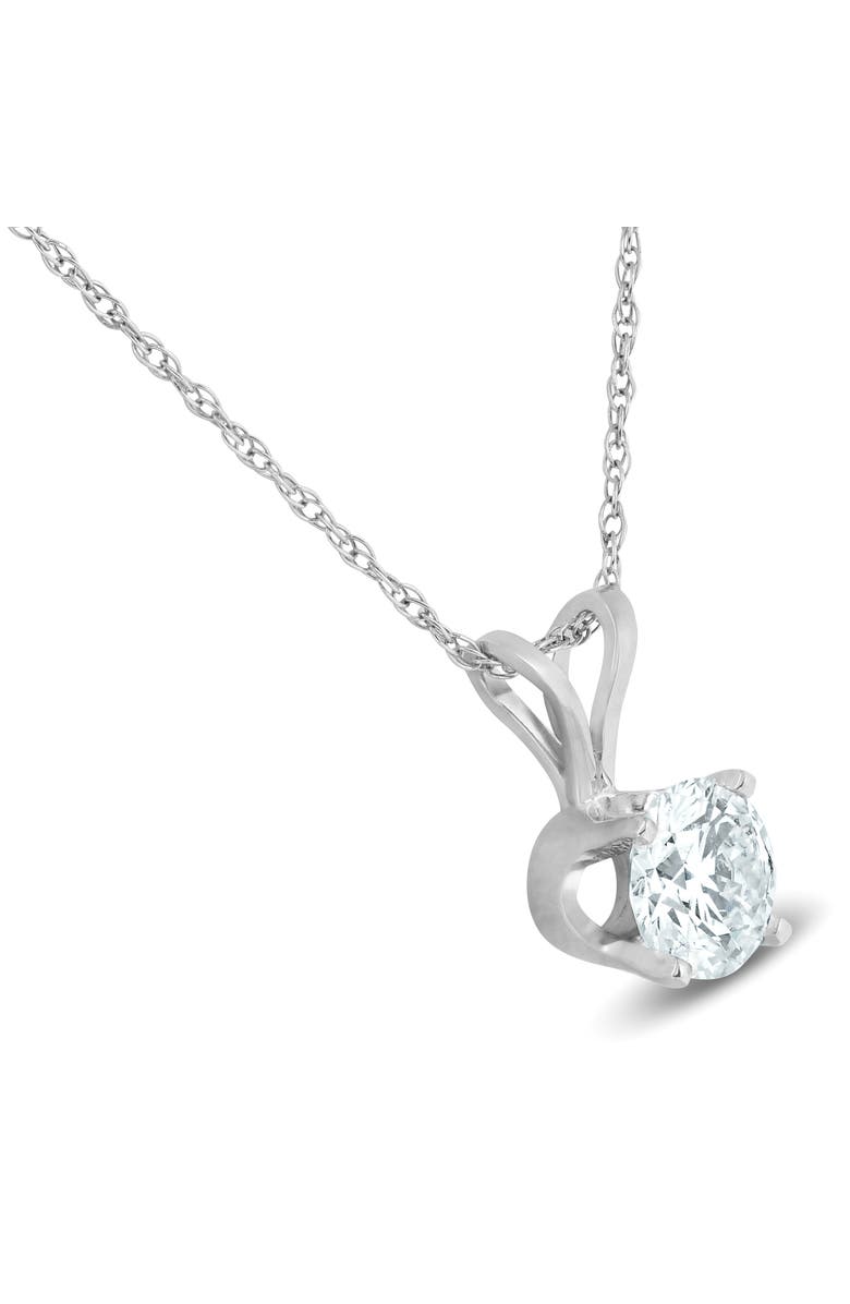 Bliss Diamond 1/2 Carat Solitaire Lab Grown Diamond Pendant 14K Gold, Alternate, color, 14K White Gold