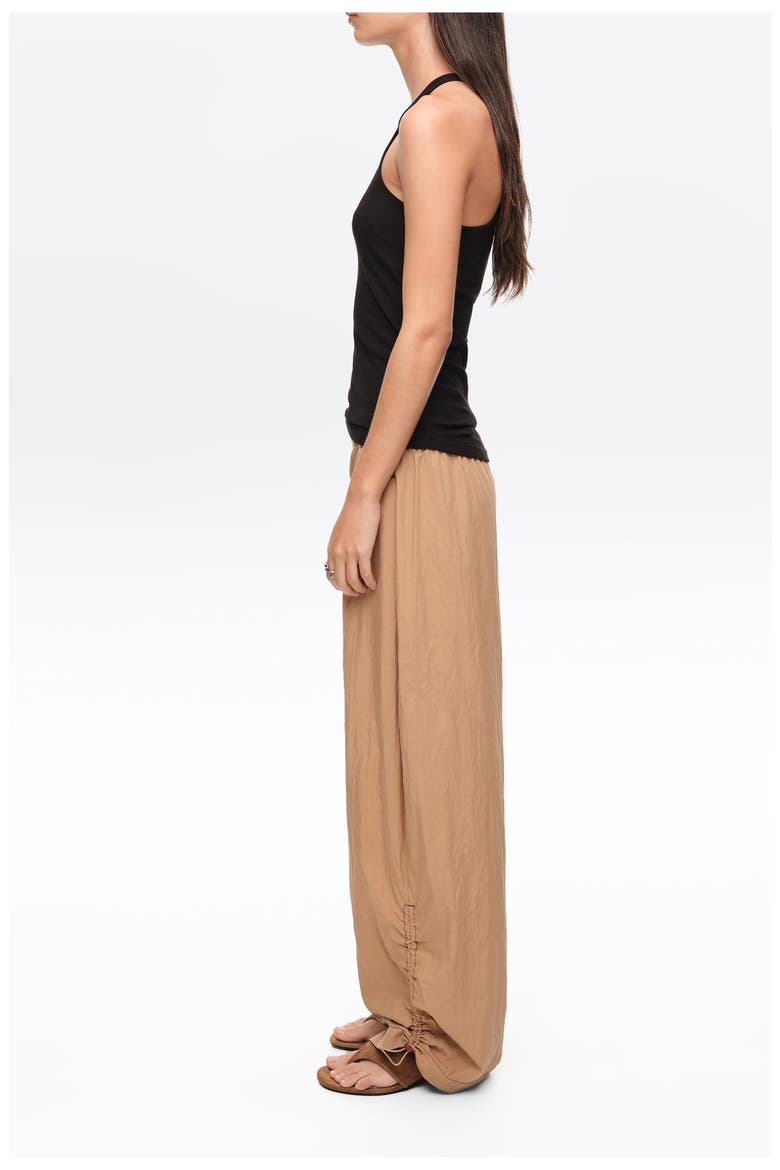 Gathered Jogger Trousers, Alternate, color, TOFFEE