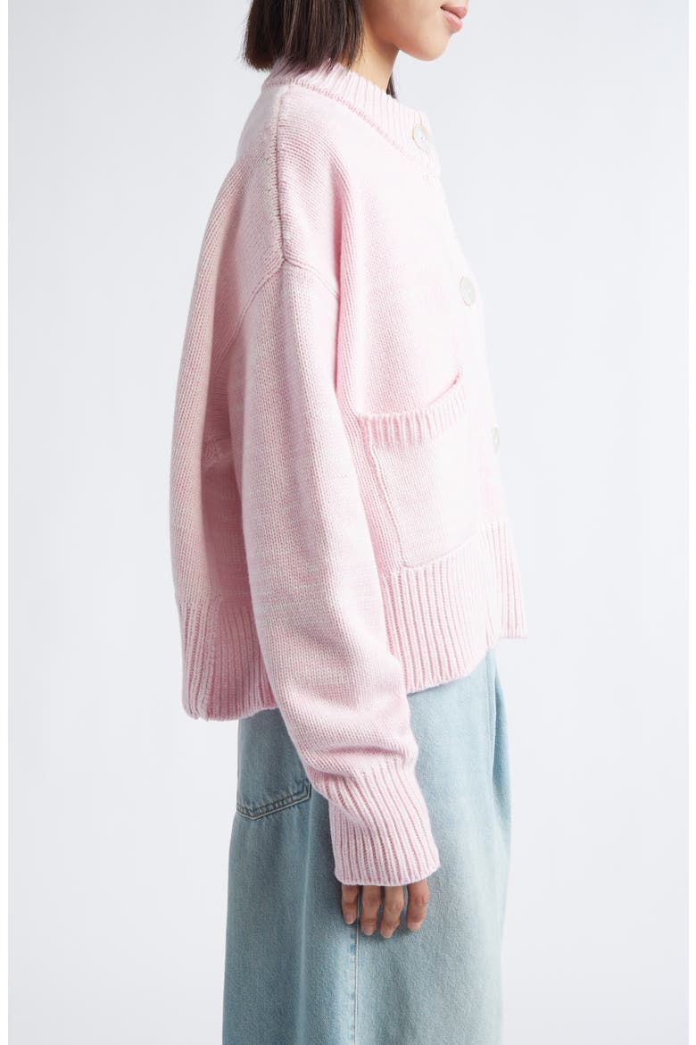 Icrebreaker Merino Wool & Cashmere Mélange Cardigan, Alternate, color, ROSE MELANGE