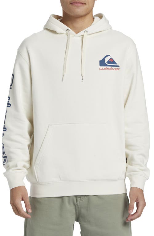 Quiksilver Omni Logo Hoodie In Marshmellow