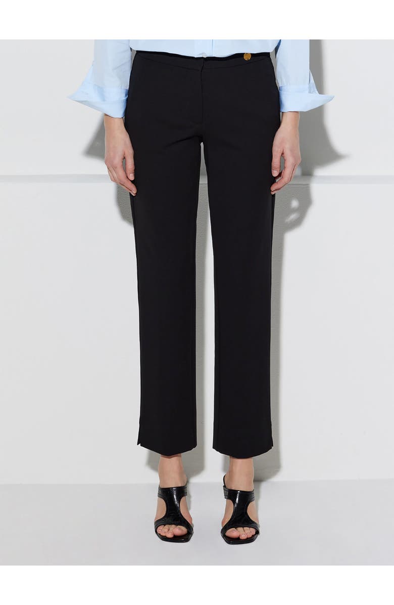 Callas Milano CHARLOTTE Stretch Jersey Cropped Boy Pants, Alternate, color, Black