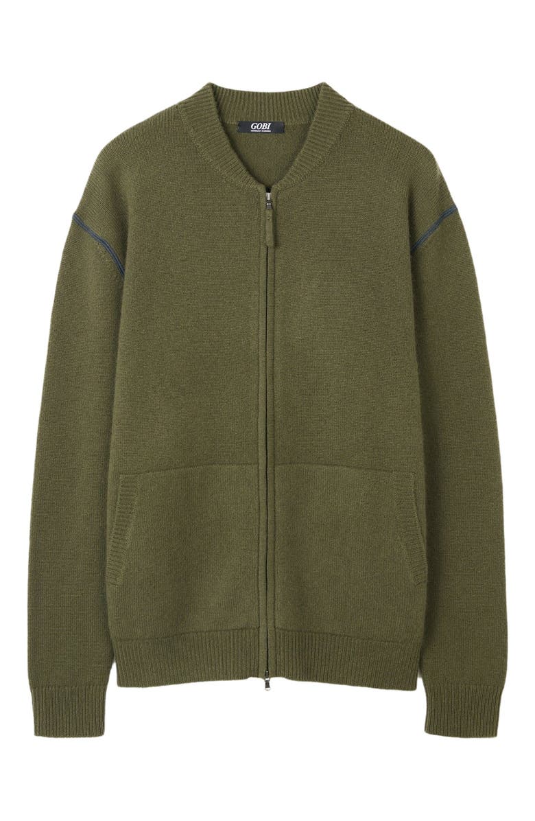 GOBI Mongolian Cashmere Men's Cashmere Jacket with Zip Closure, Alternate, color, 