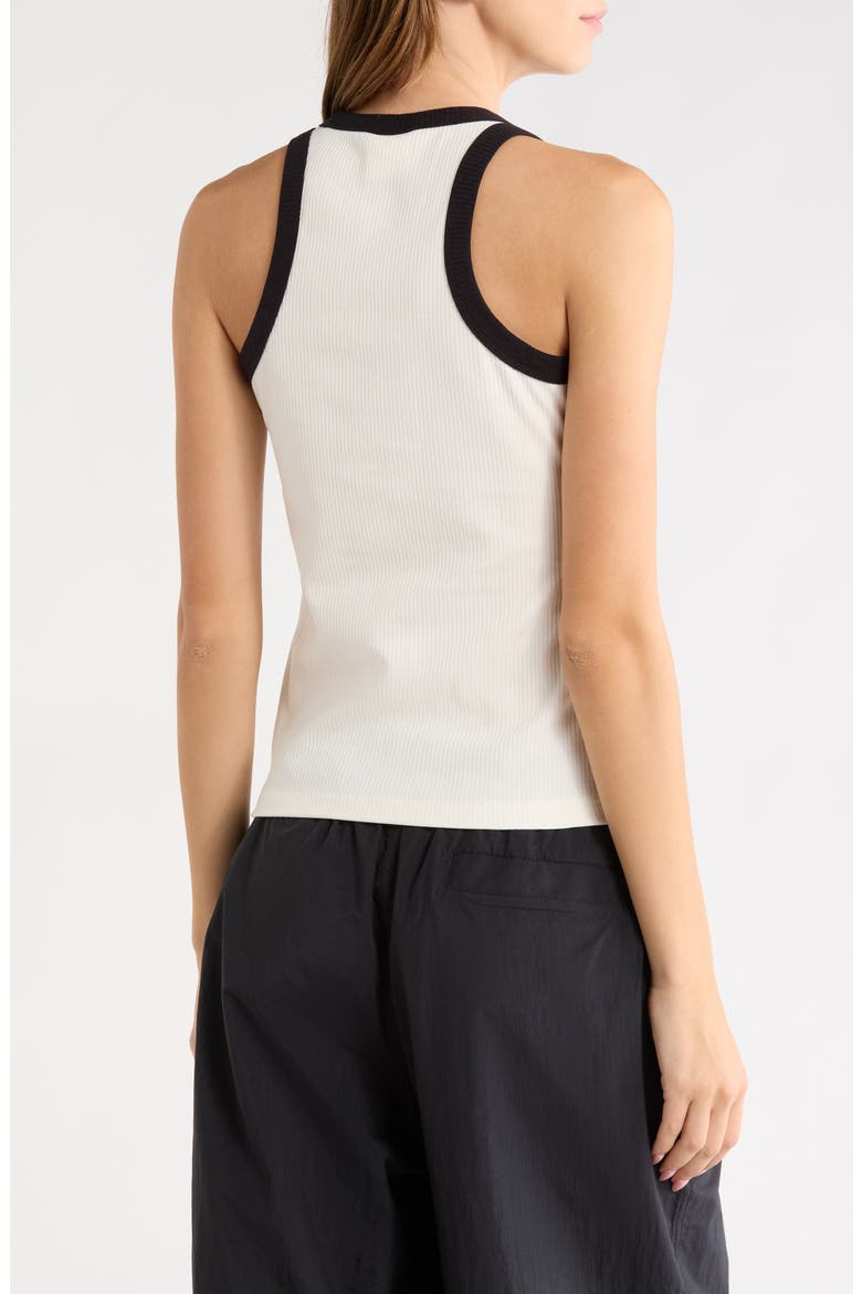 x Zendaya All-Day Ribbed Performance Tank, Alternate, color, IVORY/ BLACK