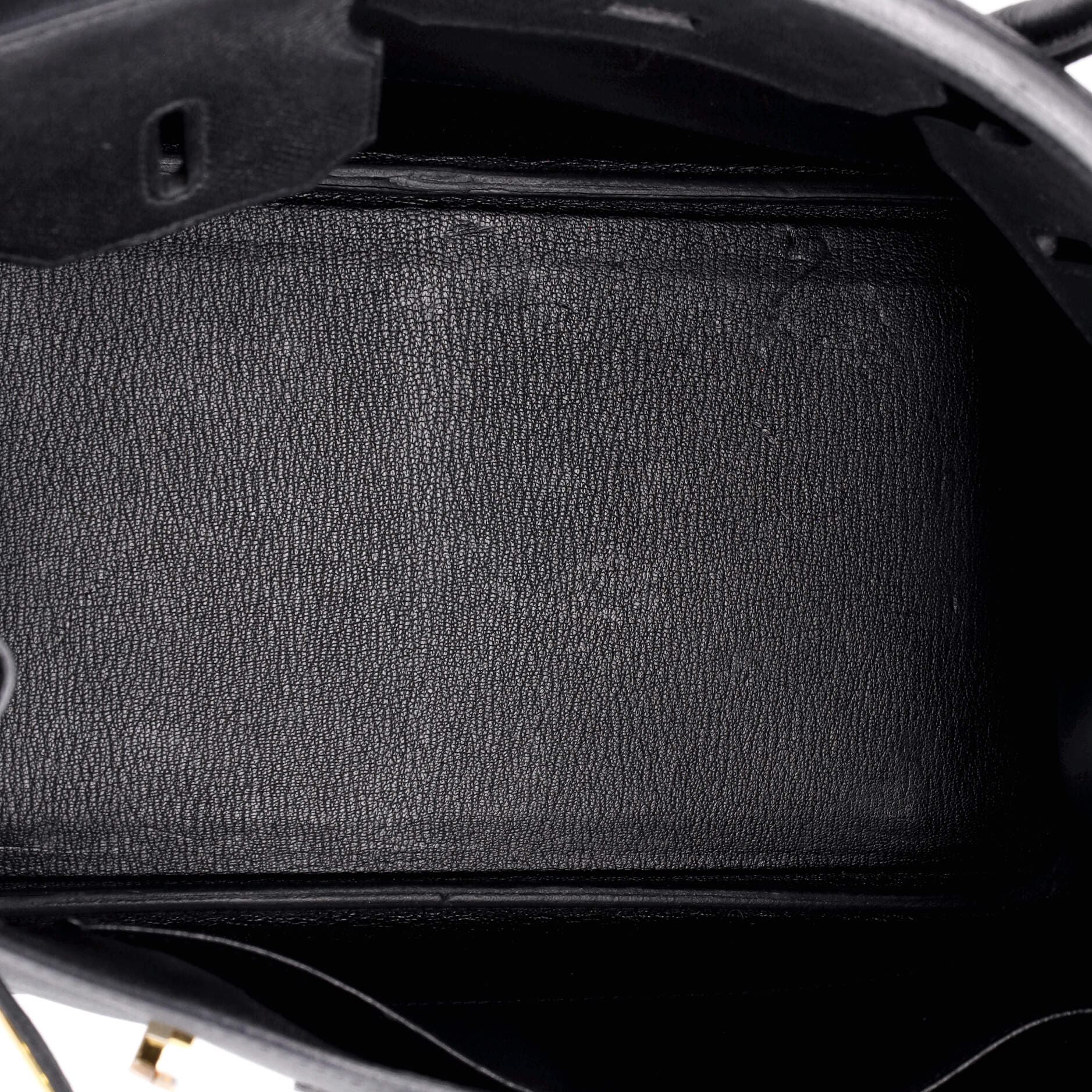 Pre-Owned Hermes Birkin Handbag Black Epsom with Gold Hardware 30, Alternate, color, 