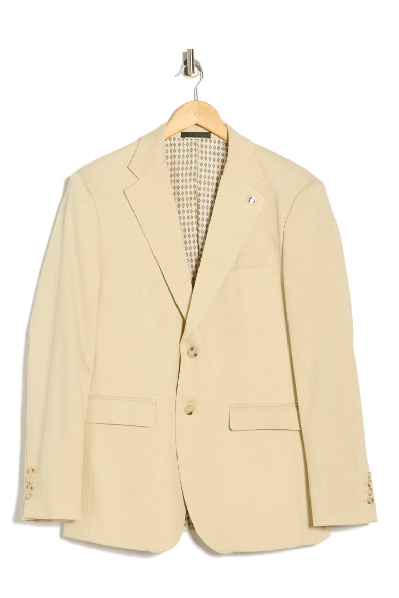 Slim Fit Cotton Blend Sport Coat, Alternate, color, TAN