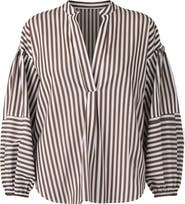 Callas Milano Keaton Shirt with lantern sleeves Stripe