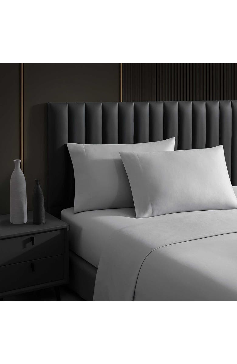 Vera Wang Sateen 1,000 Thread Count Queen Sheet Set, Alternate, color, Lt-Pastel Blue