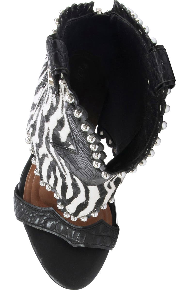 AZALEA WANG Tahlie Genuine Calf Hair Sandal, Alternate, color,