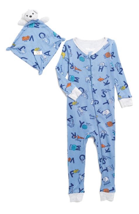 One-Piece Pajamas & Soother Blanket (Baby)