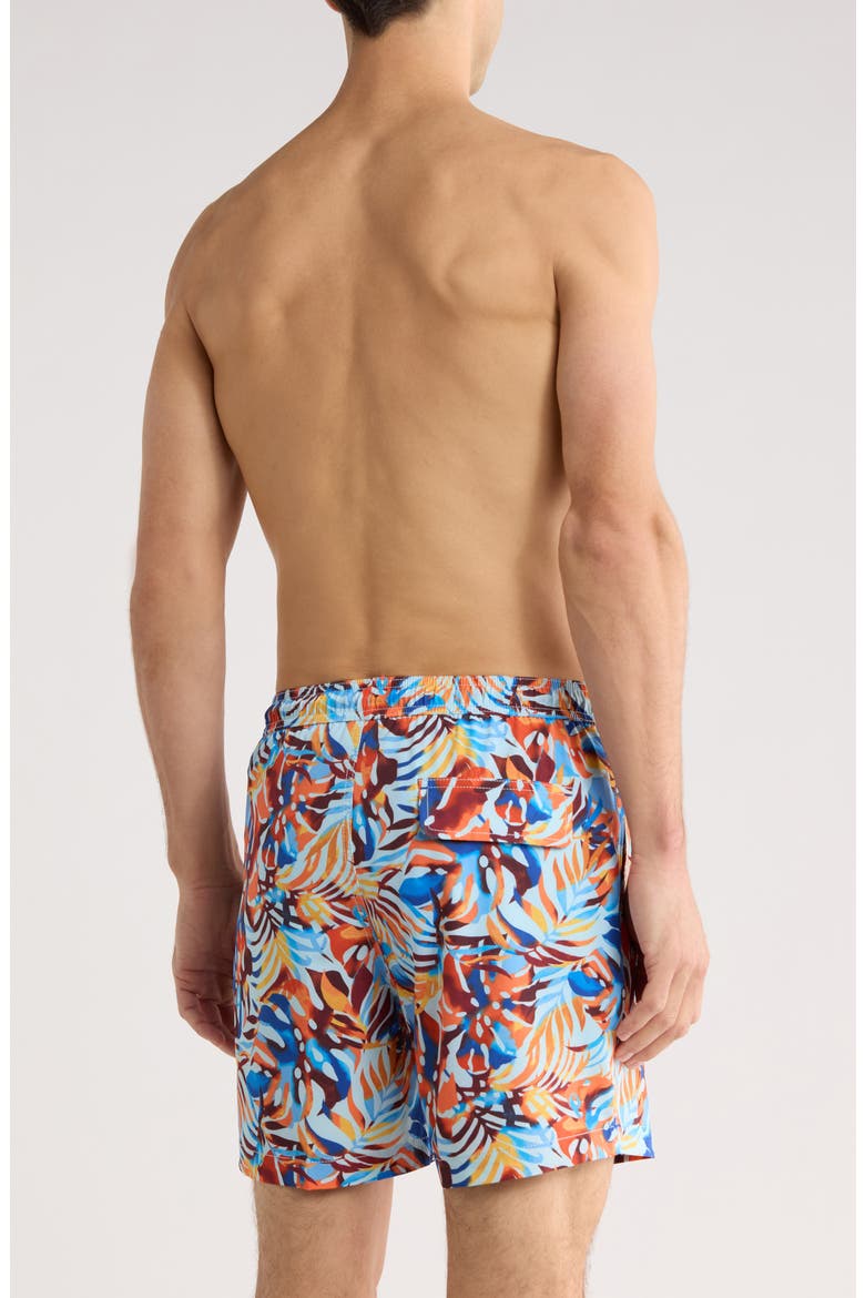 Naples Royal Palms Swim Trunks, Alternate, color, AQUA MIST