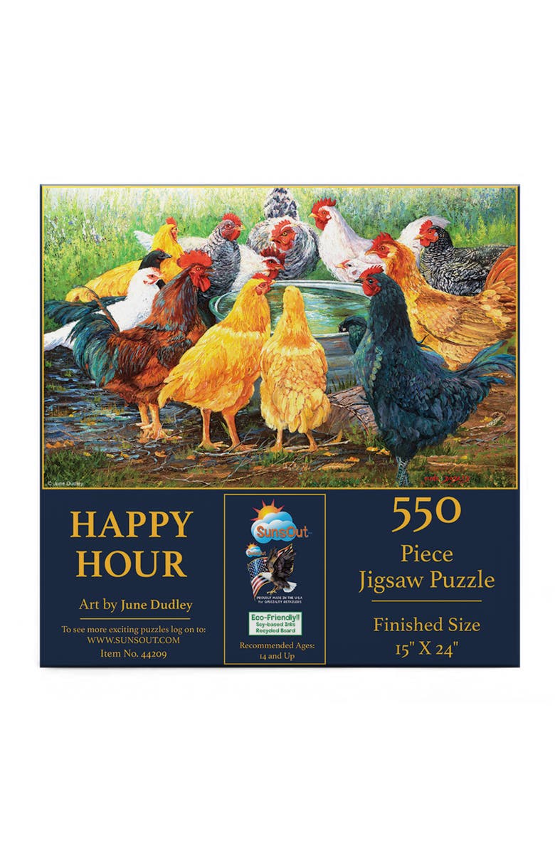 Sunsout Happy Hour 550 piece Jigsaw Puzzle for Adults, Alternate, color, Multicolor