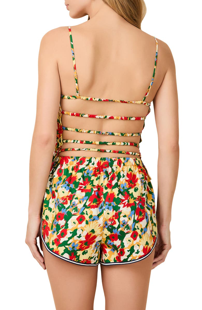 Solid & Striped The Delta Floral Strappy Back Cotton Camisole, Alternate, color, Picasso Floral