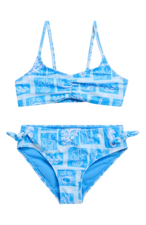 Kids' Postage Two-Piece Bikini Swimsuit (Big Kid)