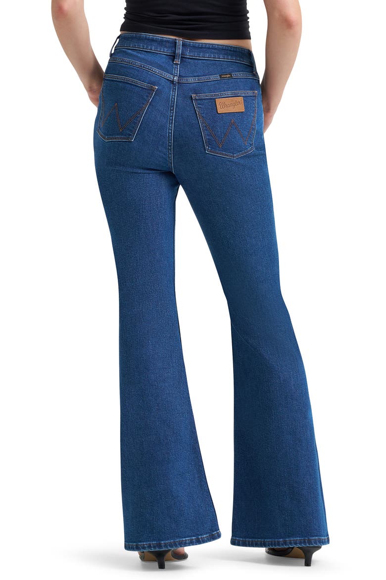 Western High Waist Flare Leg Jeans, Alternate, color, WYOMING