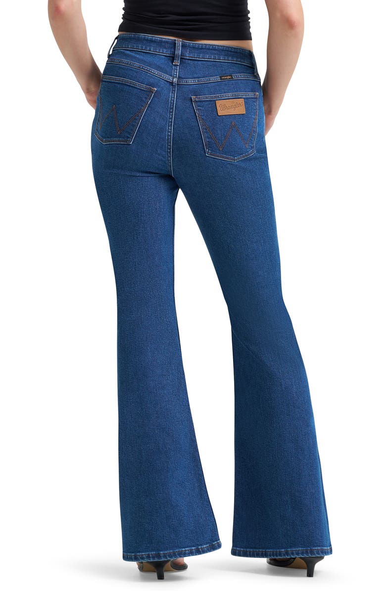 Wrangler Western High Waist Flare Leg Jeans, Alternate, color,