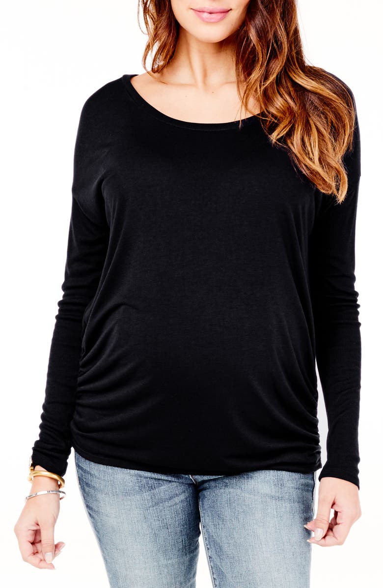 Ingrid & Isabel<sup>®</sup> Ruched Side Maternity Top, Main, color, 