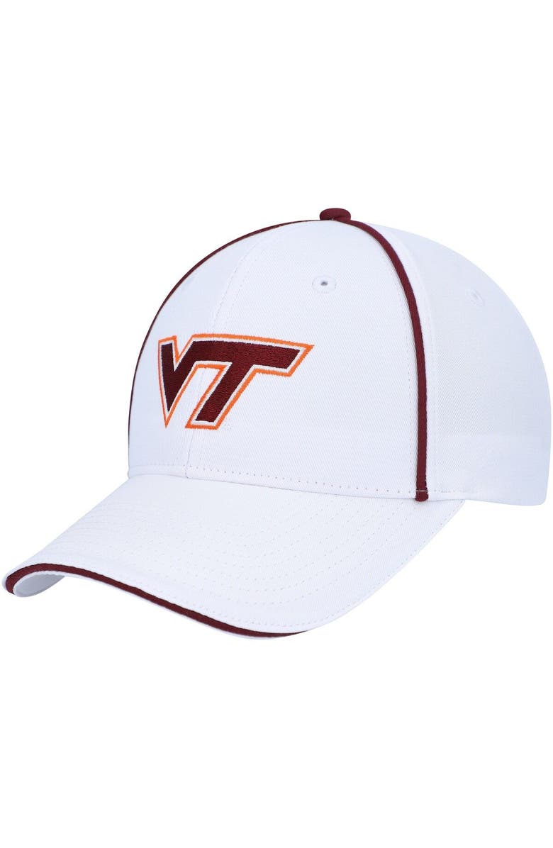 COLOSSEUM Men's Colosseum White Virginia Tech Hokies Take Your Time Snapback Hat, Main, color,