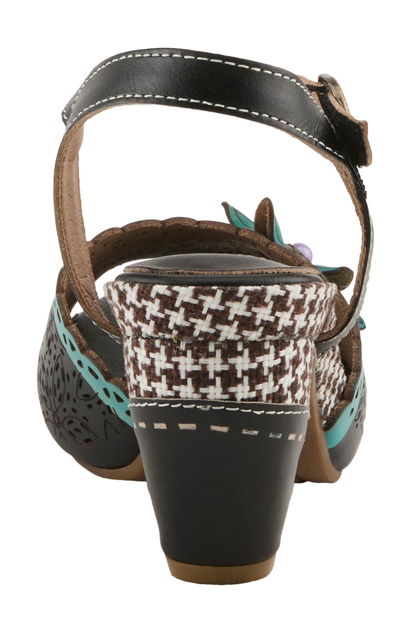 L'Artiste by Spring Step Miabella Ankle Strap Sandal, Alternate, color, Black Multi