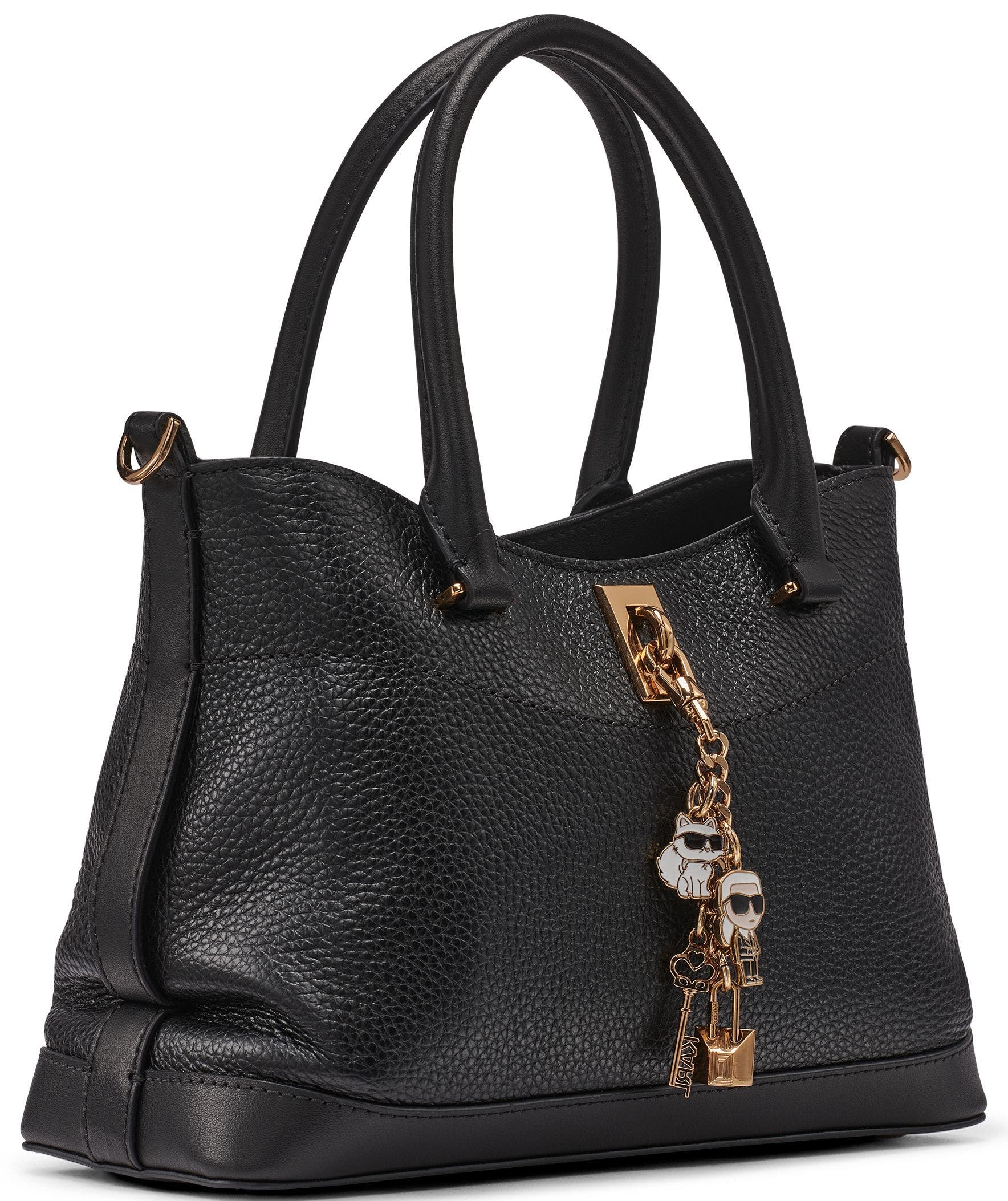 KARL LAGERFELD PARIS Gisele Crossbody, Alternate, color, Black/Gold