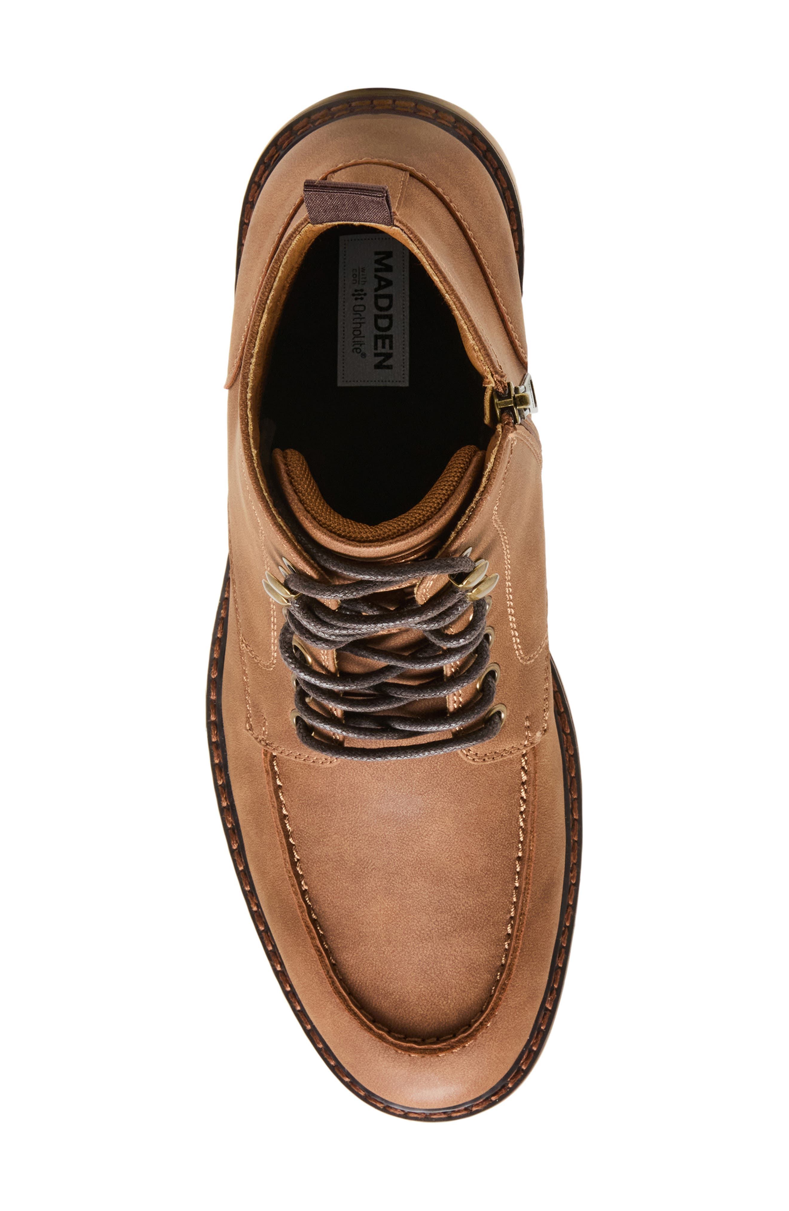 Brycee Lug Sole Boot, Alternate, color, TAN SUEDE