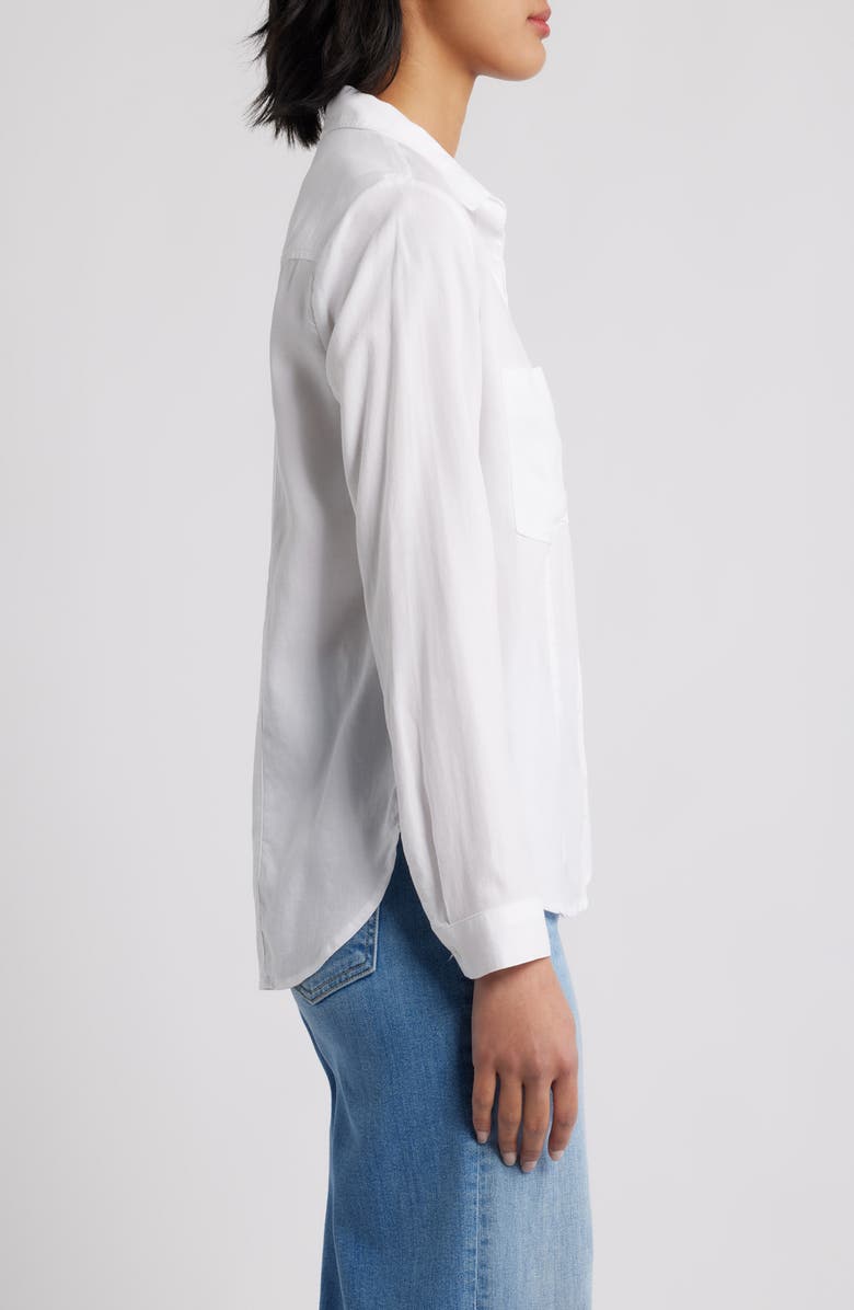 Cloth
Stone Seamed Button-Up Shirt, Alternate, color, White