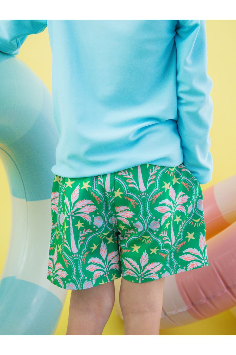 UPF50+ Sun Protected Stretch Swim Trunks, Alternate, color, Coconut Cabana