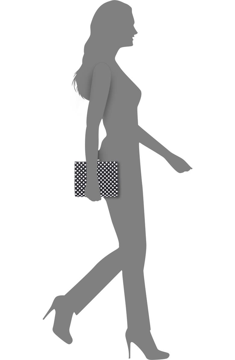 Nina Crystal Frame Clutch, Alternate, color,