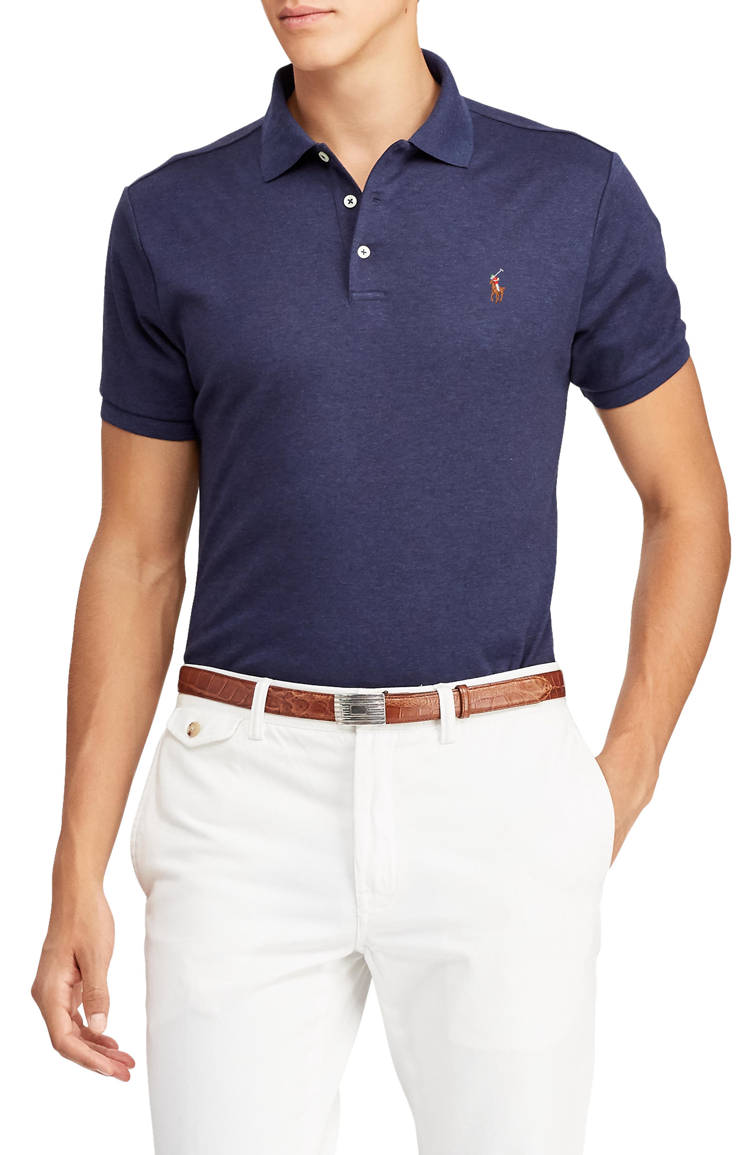 Solid Cotton Jersey Polo - image 5