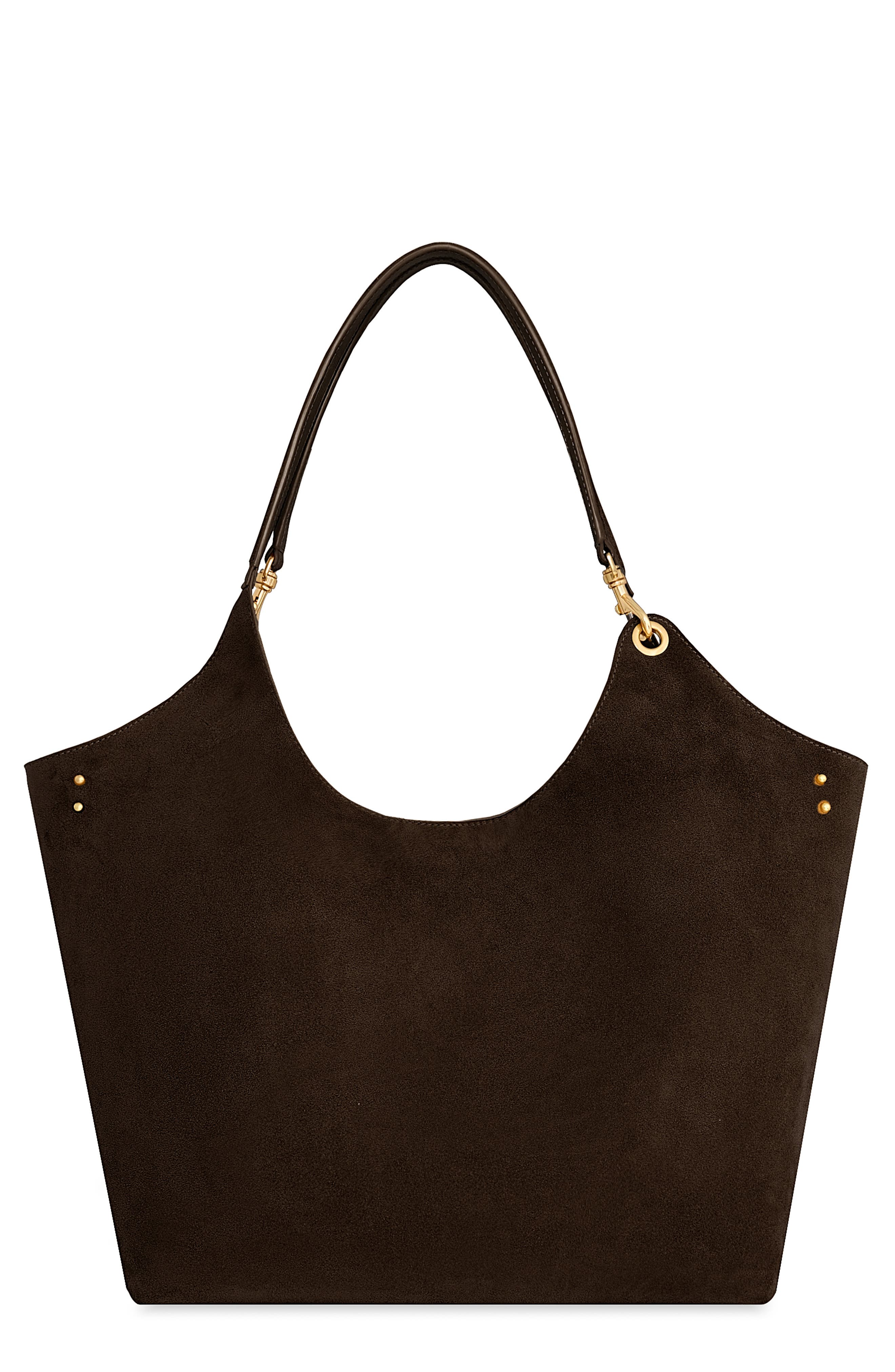 Rebecca Minkoff Perfect Suede Tote, Main, color, Fondant