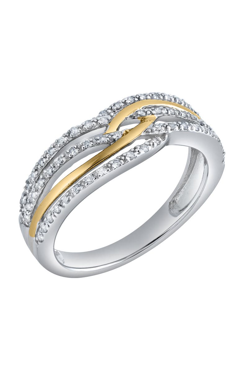 LuvMyJewelry Amoura 0.20 Ct Natural Diamond 10K Gold Ring, Alternate, color, 10K White Gold