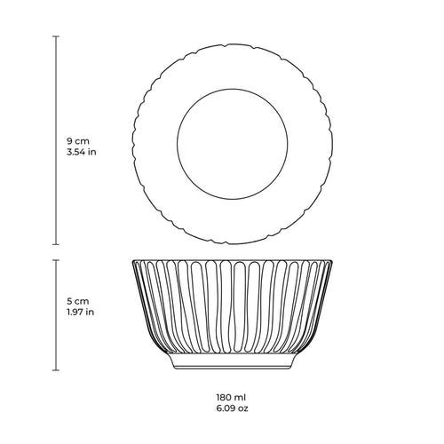 Porto Brasil Linhas Ramekin Set Of 6 In Multi